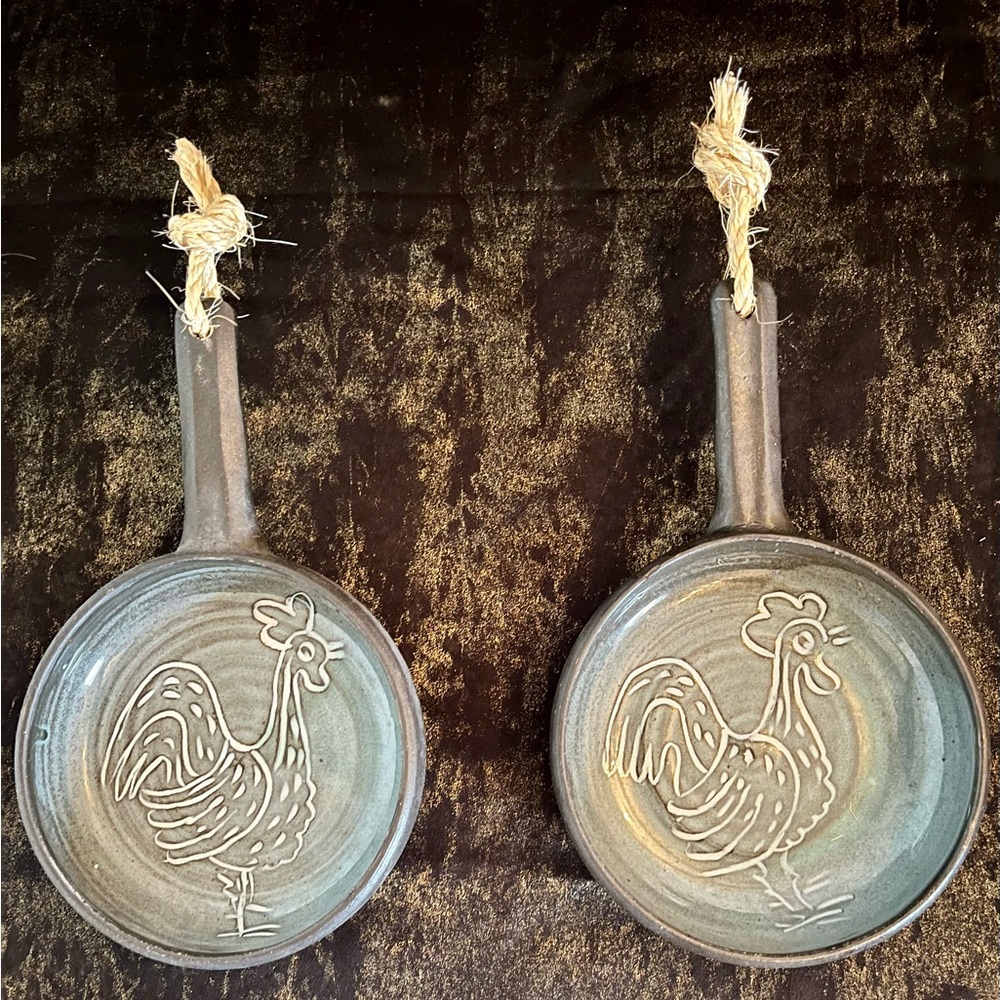 Vintage French CrockLaVie Rooster Oven safe Soup/Sauce, Au gratin bowls